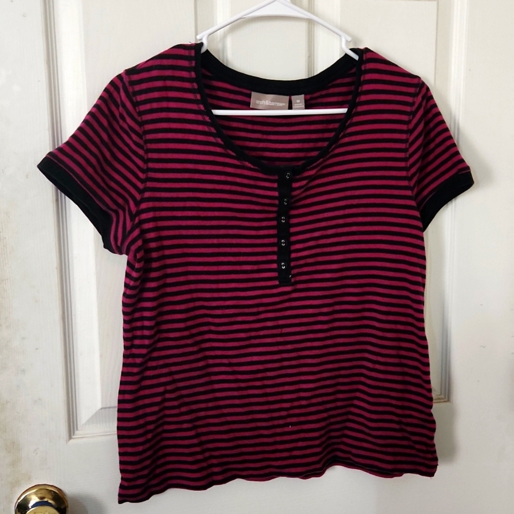 Pink striped shirt